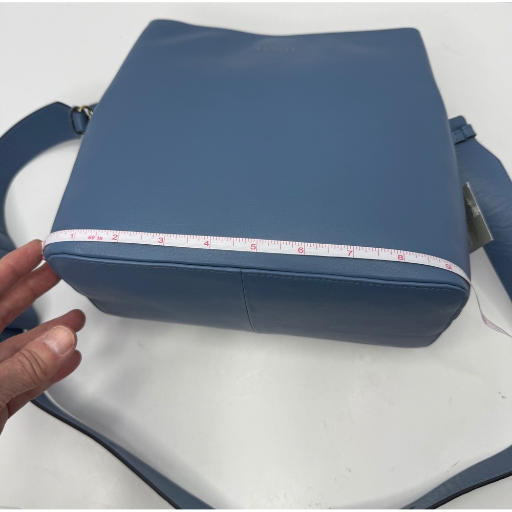 Radley London Dukes Place Open Blue Leather Medium Satchel Crossbody Bag - Picture 11 of 16